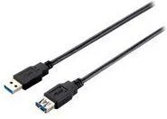 Equip įrengti 128399 ilgintuvą USB3.0 USB-A kištukas su USB-A motele 3,00 m juodas