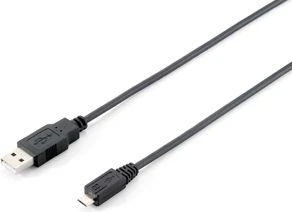 Equip 128594 USB kabelis 1 m 2.0 USB A Micro-USB B Juoda