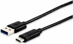 Kabelis USB Equip USB-A - USB-C 1 m Juodas (12834107)