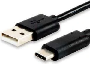 Kabelis USB Equip USB-A - USB-C 1 m Juodas (12888107)