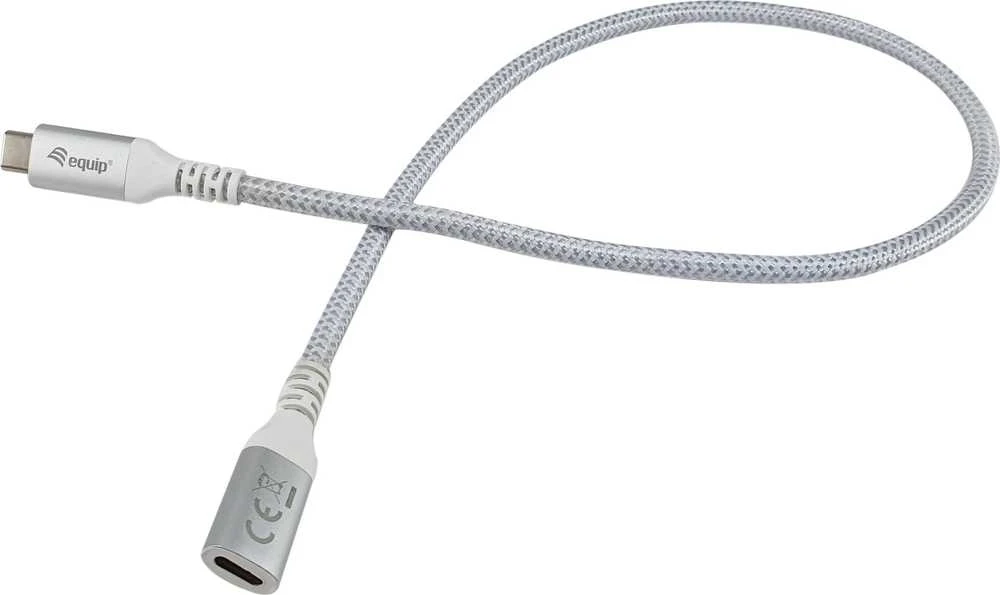 Kabelis USB Equip USB-C - USB-C 0.5 m Baltas (128375)