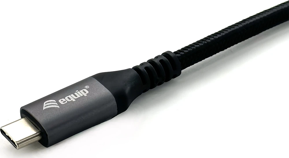 Kabelis USB Equip USB-C - USB-C 0.5 m Juodas (128370)