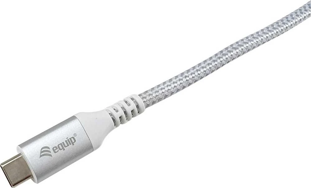 Kabelis USB Equip USB-C - USB-C 1 m Baltas (128376)