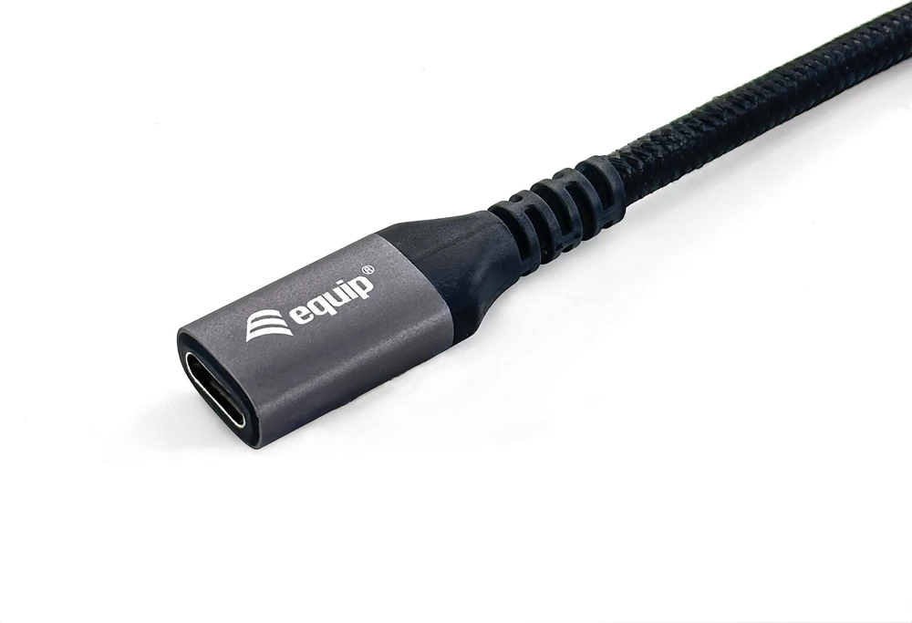Kabelis USB Equip USB-C - USB-C 1 m Juodas (128371)