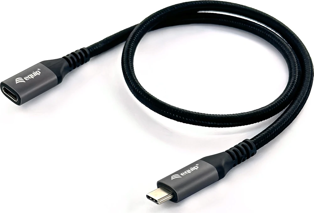 Kabelis USB Equip USB-C - USB-C 1 m Juodas (128371)