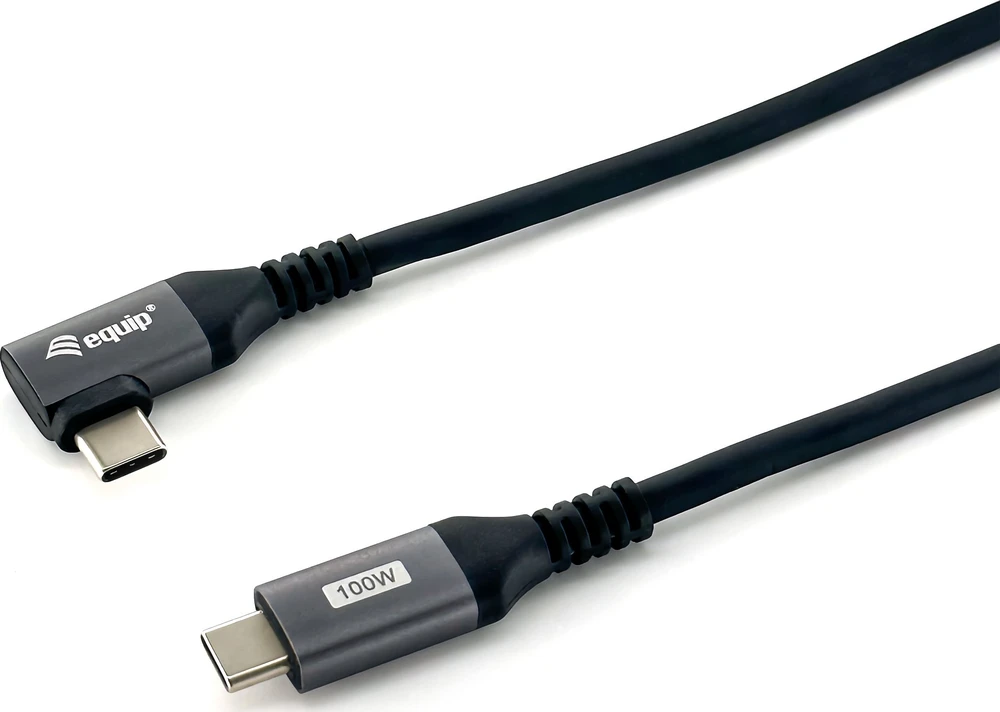 Kabelis USB Equip USB-C - USB-C 1 m Juodas (128891)