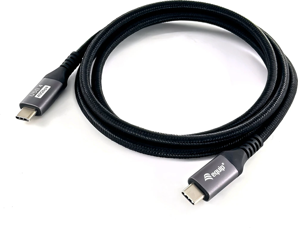 Kabelis USB Equip USB-C - USB-C 1.2 m Juodas (128381)