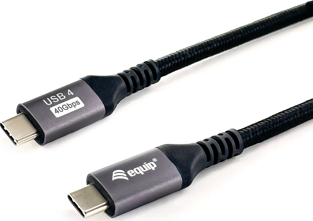 Kabelis USB Equip USB-C - USB-C 1.2 m Juodas (128381)