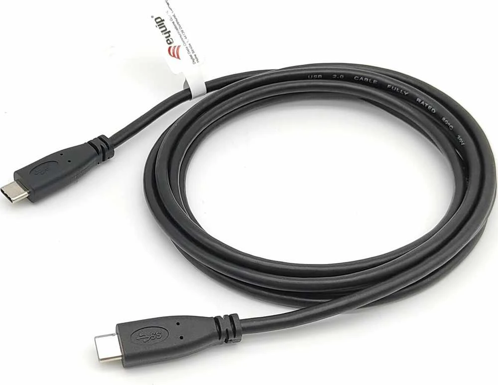 USB kabelis Equip USB-C - USB-C 3 m Juodas (128888)