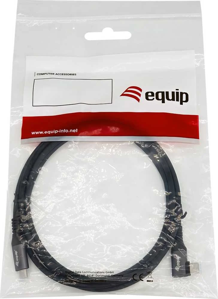 Kabelis USB Equip USB-C - USB-C 3 m Juodas (128893)