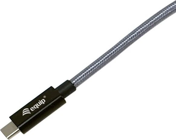 Kabelis USB Equip USB-C - USB-C 3 m Sidabrinė (128423)