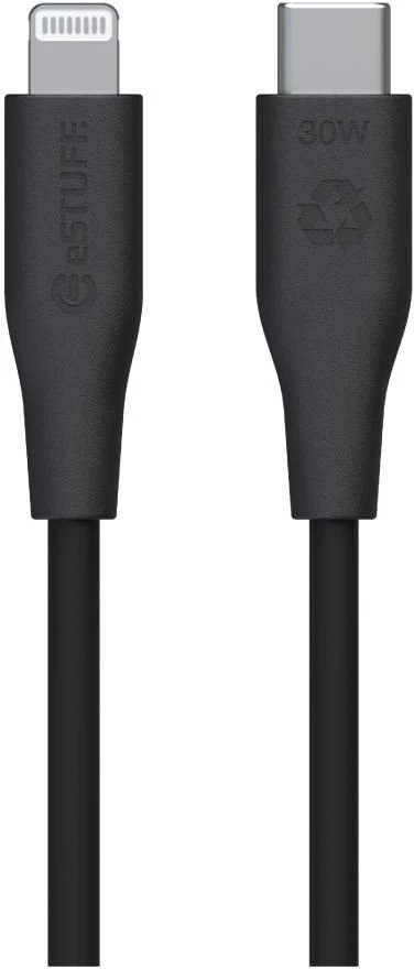 Kabelis USB eStuff Lightning 1 m Juodas (ES602180)