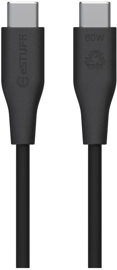 Kabelis USB eStuff USB-C - USB-C 3 m Juodas (ES604380)