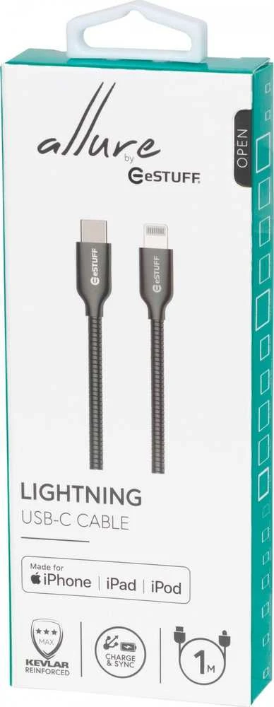 Laidas Apple eStuff USB-C – Lightning 1m 8 kontaktų ES602160