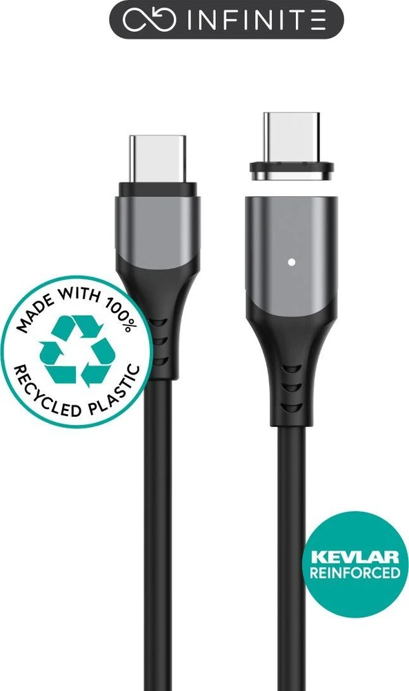 eSTUFF INFINITE (GRS) magnetinis USB-C