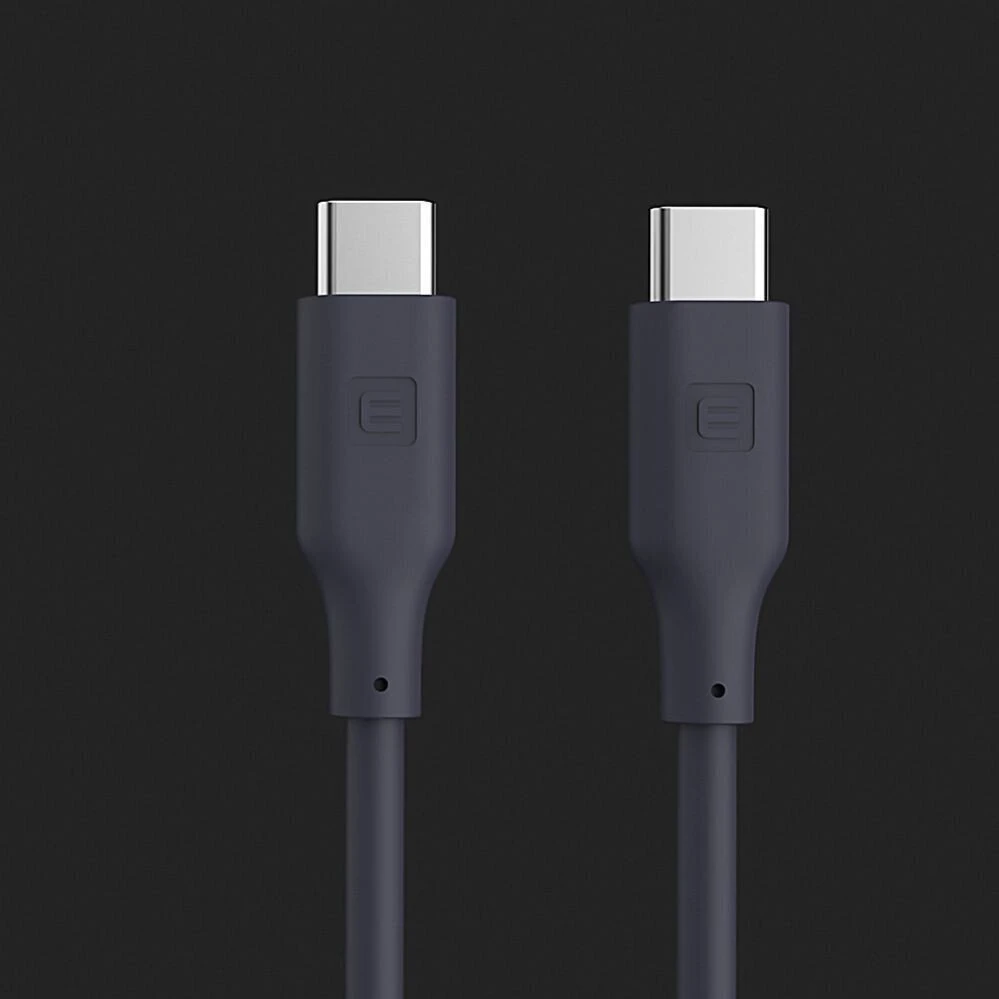 Kabelis USB Evelatus C to USB C Silicone Cable 1.2M 60W / 20V3A Warm Gray (EDCUC1WG)