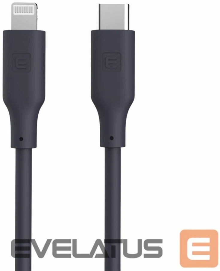 Kabelis USB Evelatus C to Lightning Silicone Cable 1.2M (MFI10CL) 60W / 20V3A Mėlyna (MFI10CLBL)
