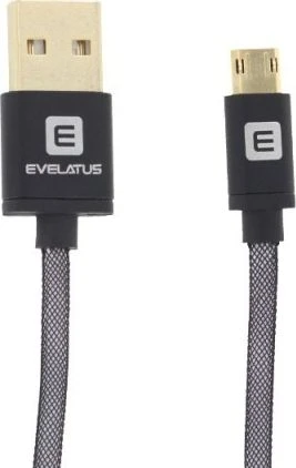 Kabelis USB Evelatus USB-A - microUSB 1.2 m Auksinis