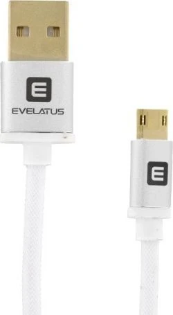 Kabelis USB Evelatus USB-A - microUSB 1.2 m Auksinis