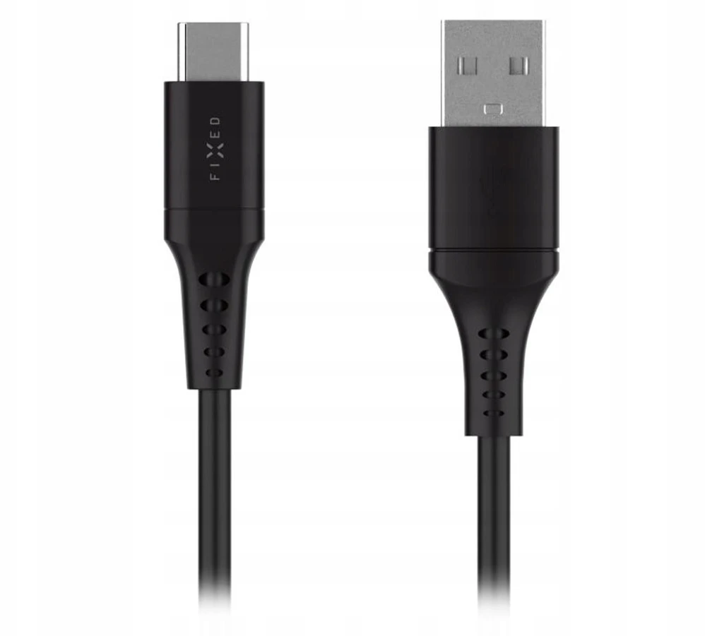 Kabelis USB Fixed USB-A - USB-C 0.3 m Juodas (FIXDLS-AC03-BK)