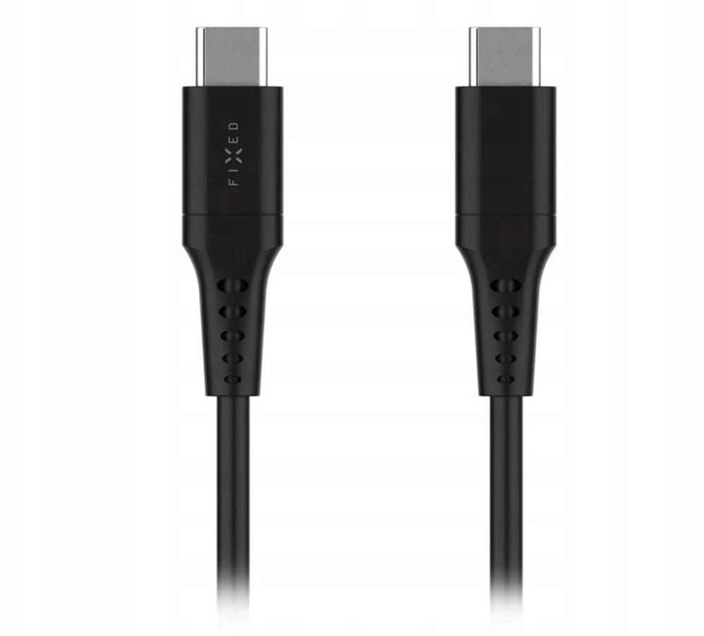 Kabelis USB Fixed USB-C - USB-C 0.3 m Juodas (FIXDLS-CC03-BK)