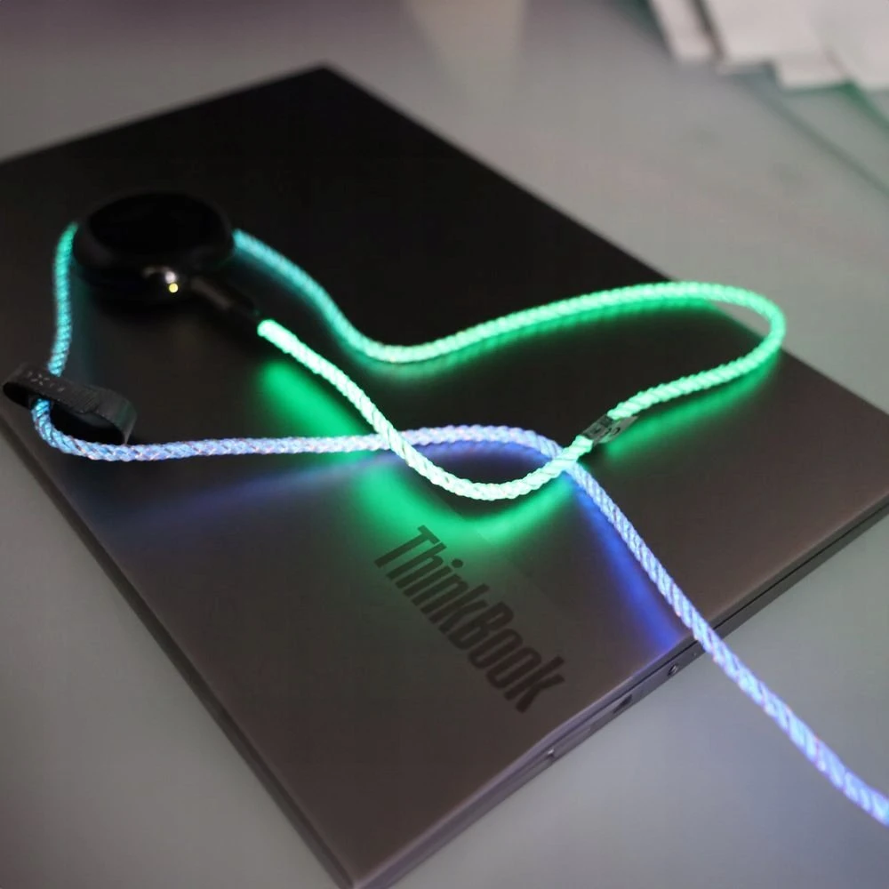 Fixed Fiksuotas USB-C/USB-C su PD palaikymu, 1,2 m, 60 W, „Rainbow“