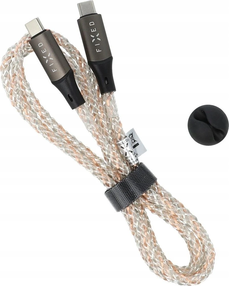 Fixed Fiksuotas USB-C/USB-C su PD palaikymu, 1,2 m, 60 W, „Rainbow“