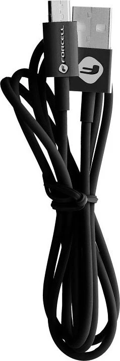 USB A tipo į Micro USB laidas Forcell F-Energy 2,4A, 1 m, C321, juodas