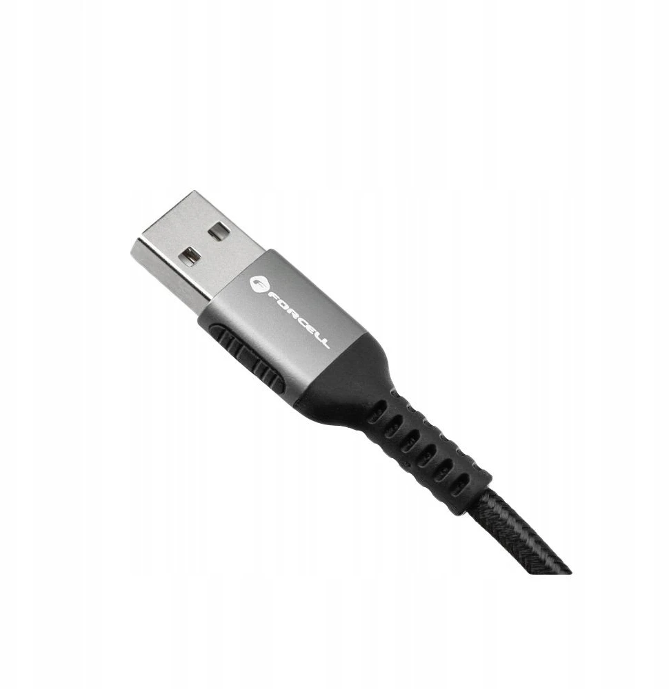 USB A į USB C laidas Forcell F-Energy QC4.0 3A 66W Cafule 0,5 m C256 juodas