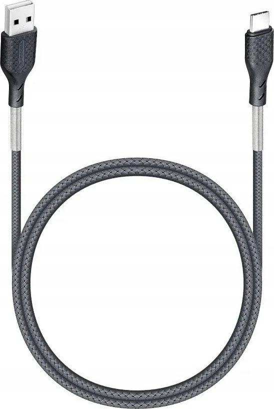 USB A į USB C laidas Forcell F-Energy QC4.0 5A 60W Carbon 1 m CB-02A juodas