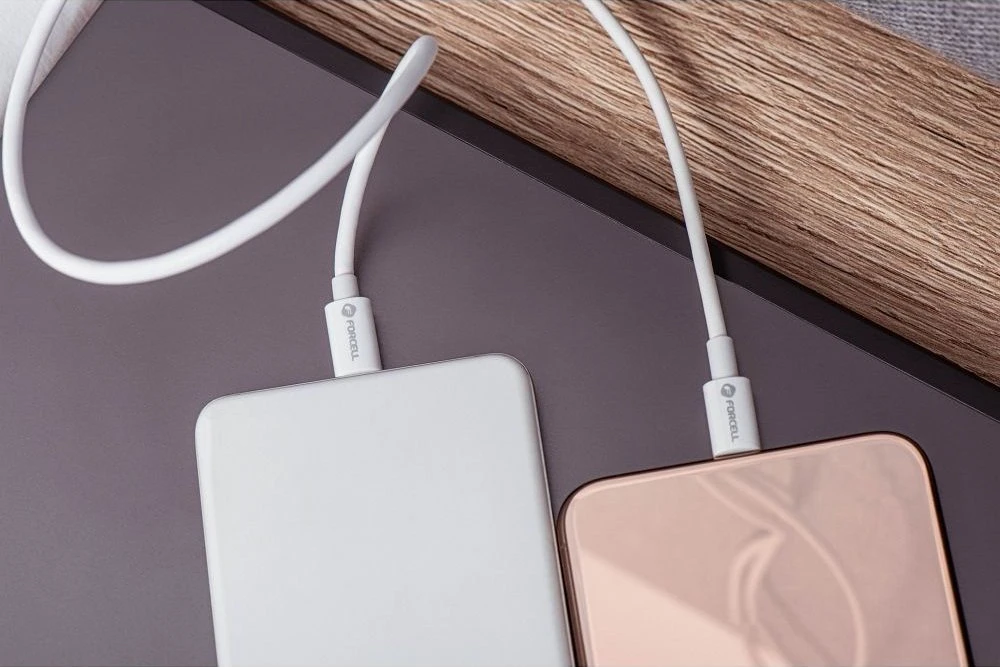 USB C - Lightning kabelis Forcell F-Energy MFi PD 3A 30W 1 m C901 baltas