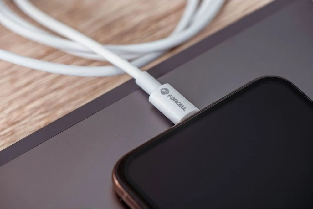USB C - Lightning kabelis Forcell F-Energy MFi PD 3A 30W 1 m C901 baltas
