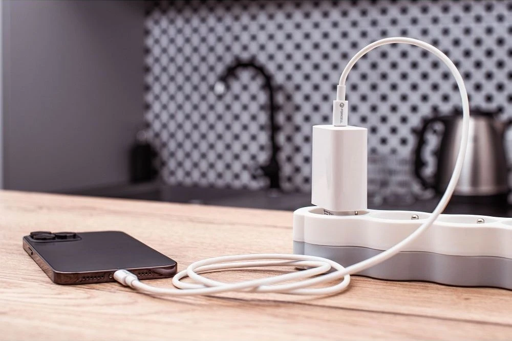 USB C - Lightning kabelis Forcell F-Energy MFi PD 3A 30W 1 m C901 baltas