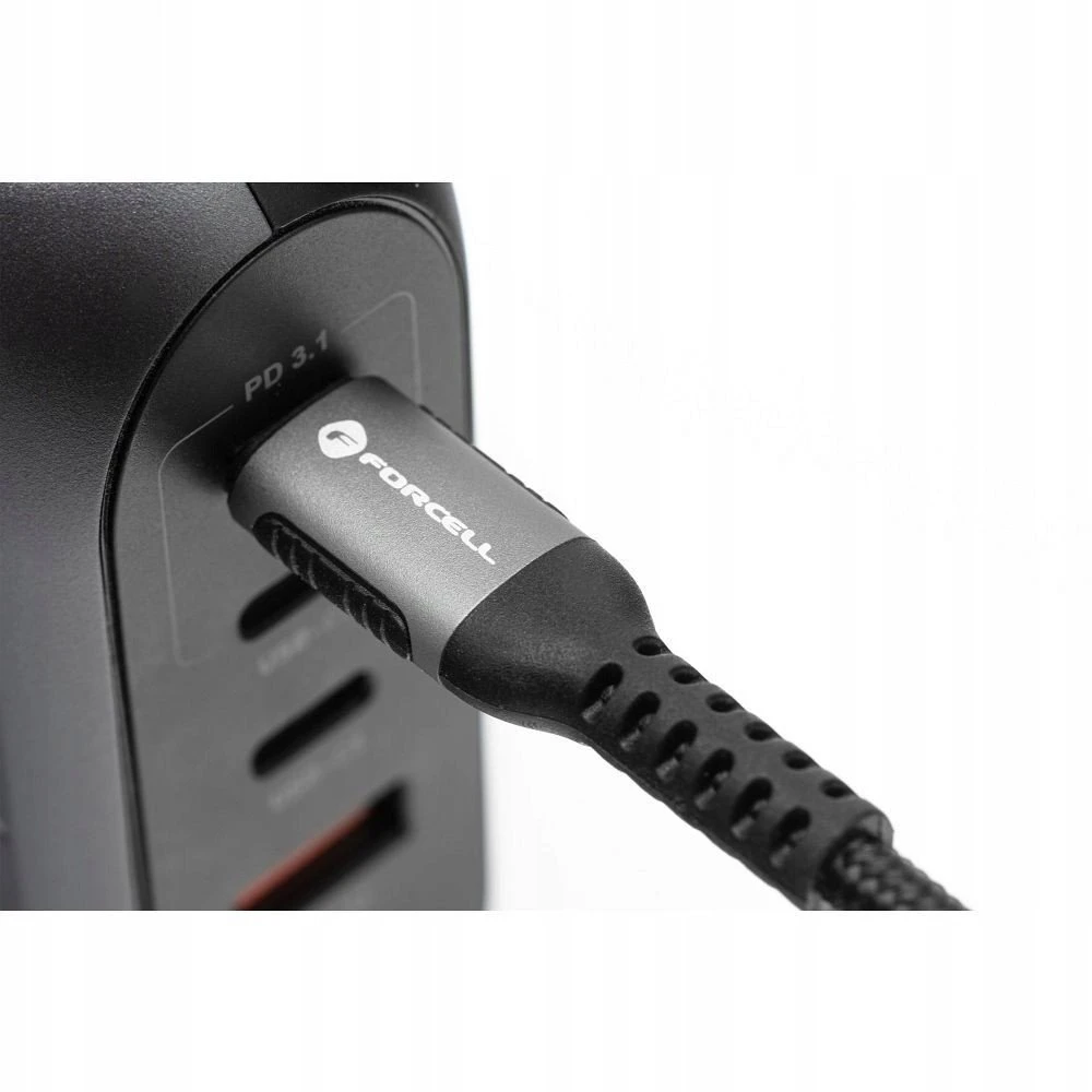 USB C į USB C laidas Forcell F-Energy QC4.0 PD 5A 240W Cafule 0,5 m C263 juodas