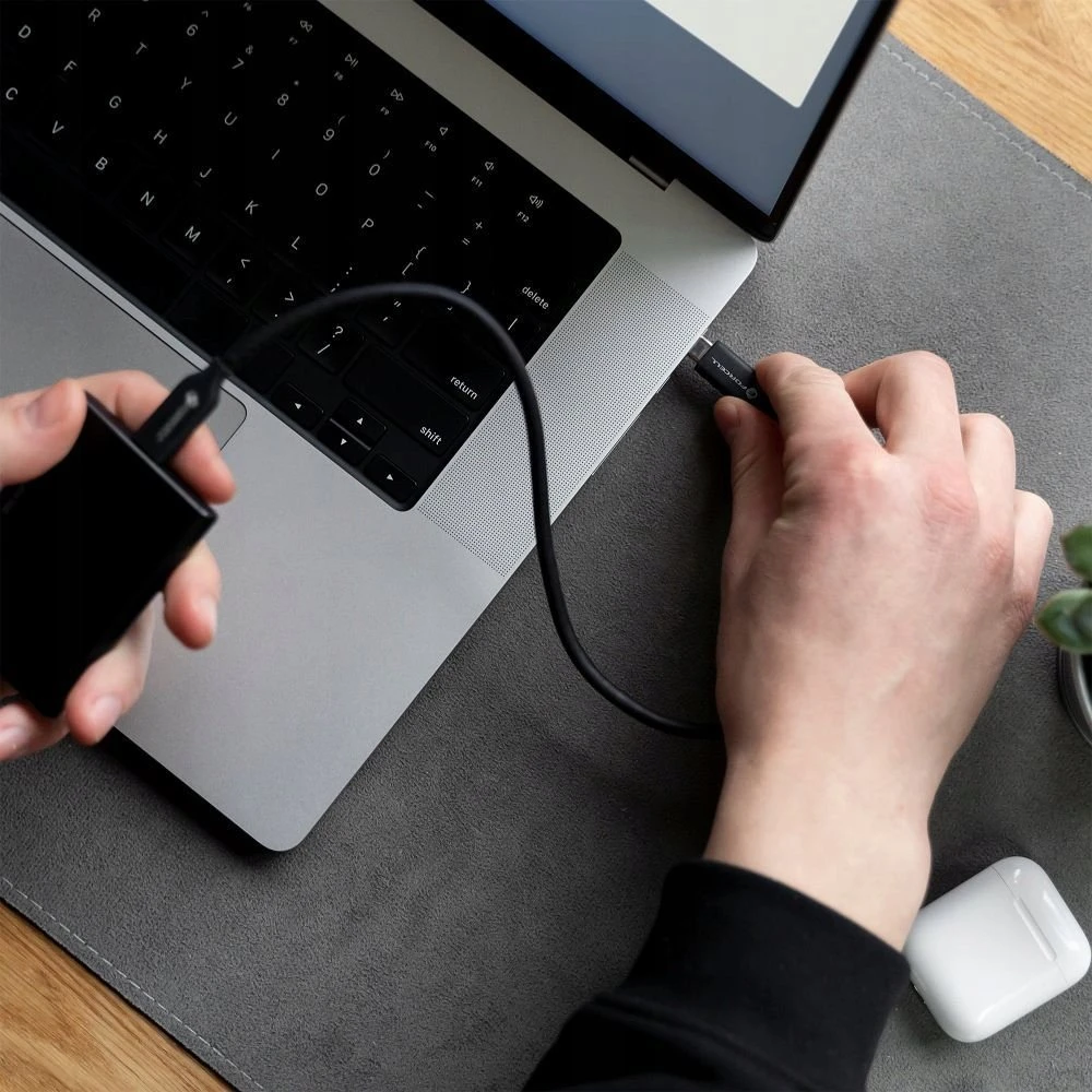 USB C į USB C laidas Forcell F-Energy QC4.0 PD 3A 60W 1 m C338 juodas