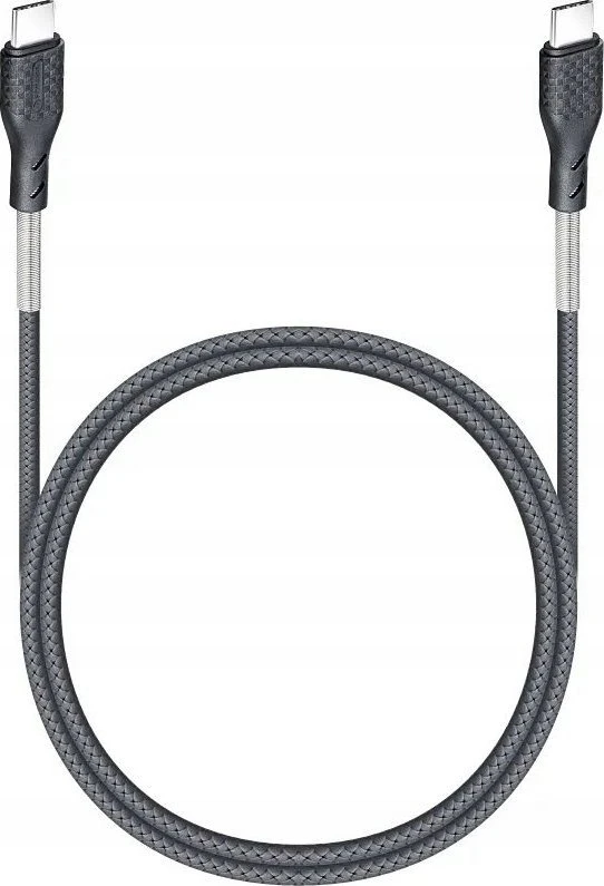 USB C į USB C laidas Forcell F-Energy QC4.0 PD 5A 66W Carbon 1 m CB-02C juodas