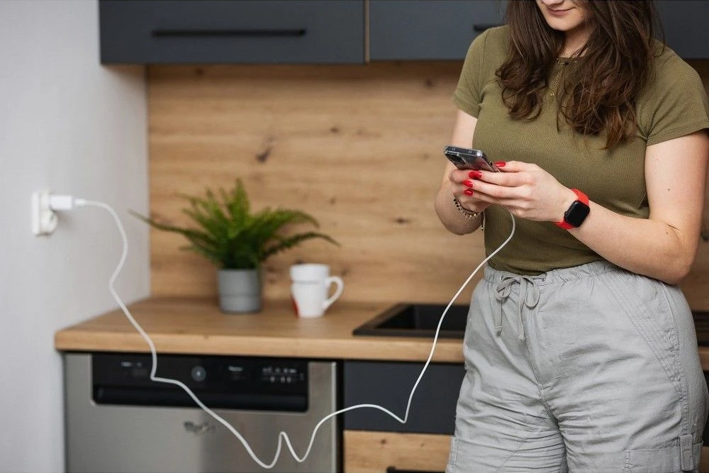 USB C į USB C laidas Forcell F-Energy QC4.0 PD 3A 60W 2 m C338 baltas