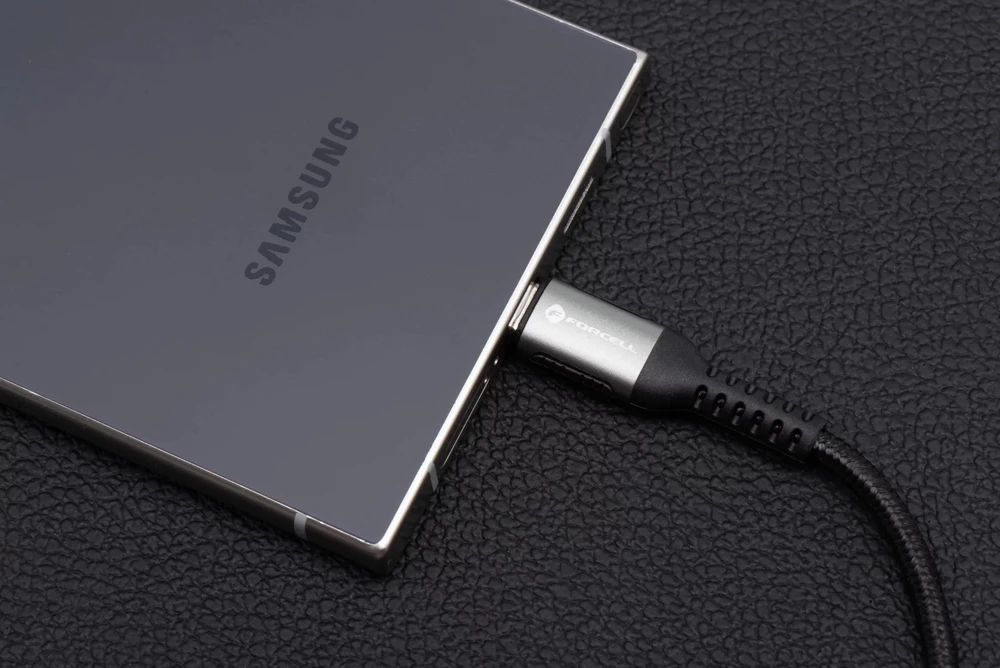 USB C į USB C laidas Forcell F-Energy QC4.0 PD 5A 240W Cafule 2 m C263 juodas