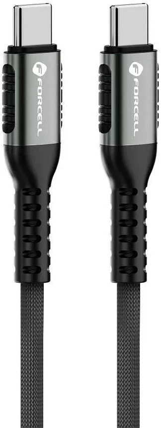 USB C į USB C laidas Forcell F-Energy QC4.0 PD 5A 240W Cafule 2 m C263 juodas