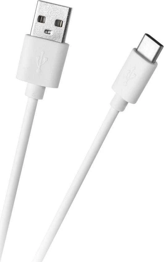 Oem USB - USB C kabelis 1m Baltas