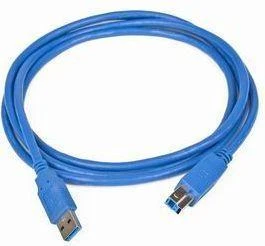 GEMBIRD CCP-USB3-AMBM-6 aukštos klasės USB 3.0 kabelis, USB A tipo kištukas - USB B tipo kištukas, 3 metrai, mėlynas