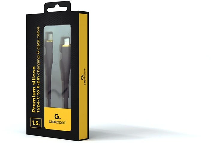 Kabelis USB Gembird USB-C - Lightning 1.5 m Juodas