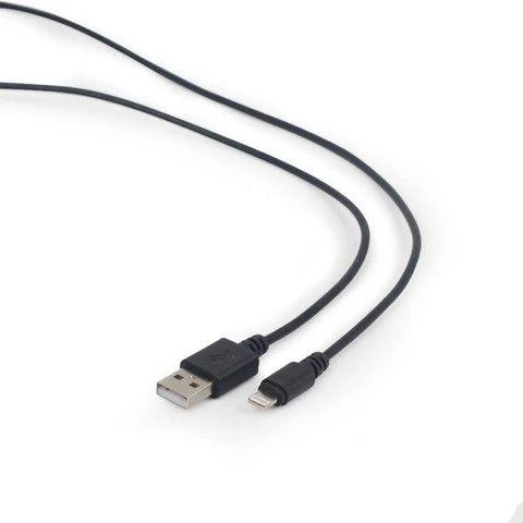 GEMBIRD CC-USB2-AMLM-2M Gembird USB duomenų sinchronizavimo ir įkrovimo 8 kontaktų kabelis, 2m, juodas