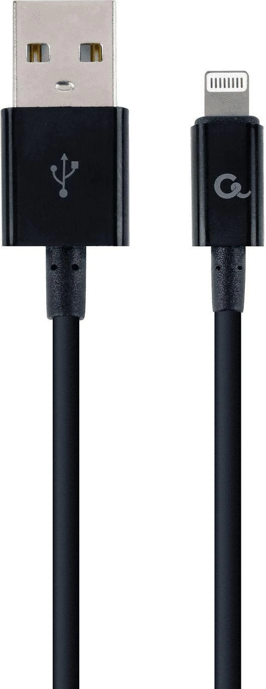 GEMBIRD CC-USB2P-AMLM-2M Gembird 8 kontaktų įkrovimo ir duomenų kabelis, 2 m, juodas