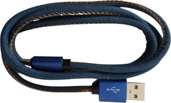 GEMBIRD CC-USB2J-AMCM-1M-BL Gembird Premium džinsai (džinsiniai) Type-C USB laidas su metalinėmis jungtimis, 1m, mėlynas