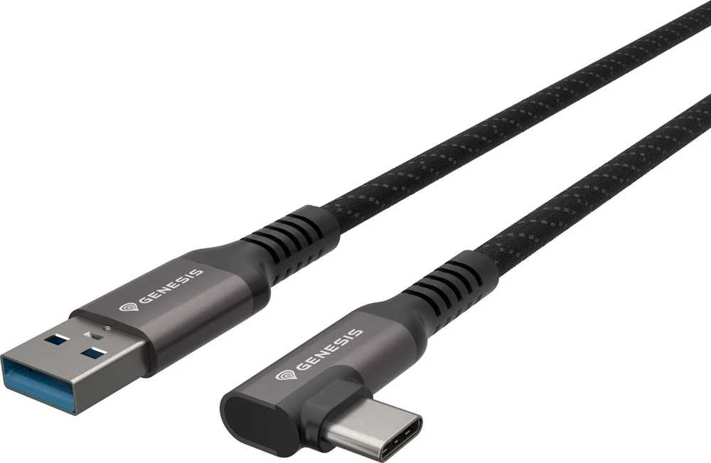 Genesis USB-C - USB-A 3.2 3.0m juoda PD 15W VR