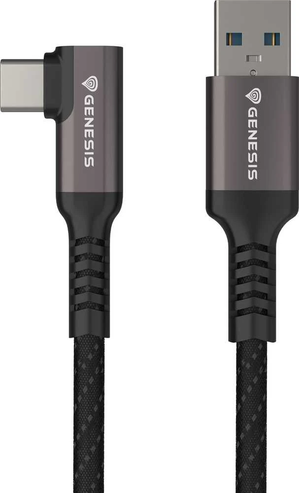 Genesis USB-C - USB-A 3.2 3.0m juoda PD 15W VR