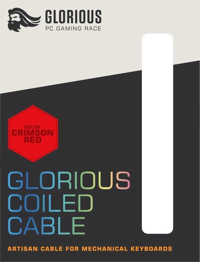 Glorious Coiled Cable, Klaviatūros kabelis, Crimson Red
