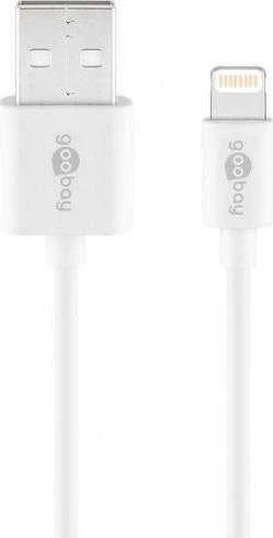 Kabelis USB Goobay USB-A - Lightning 3 m Baltas (72909)