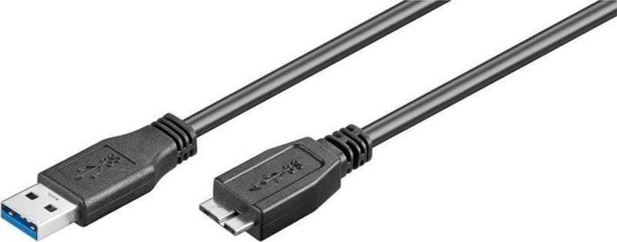 Inline Kabelis USB Goobay USB-A - microUSB 1 m Juodas (JAB-1355046)